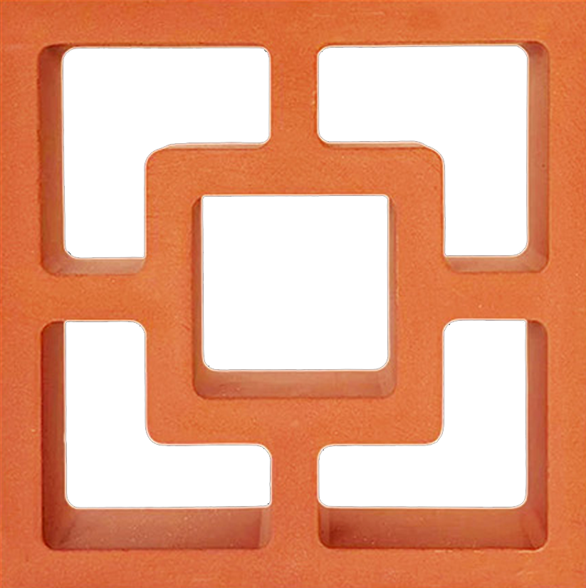 Vastu Cube Jali terracotta unit